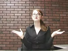 Ameera Milan, a wall and her dildo
