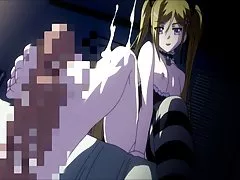 Dark-haired girl with huge tits masturbating