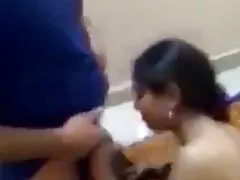 Blonde girl in POV blowjob